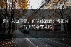 黑料入口不猛，但暗线满满：短视频平台上的潜在危险